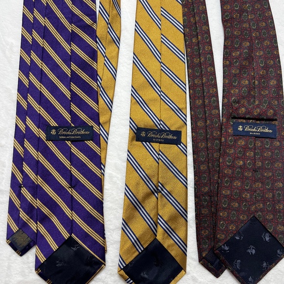 Brooks Brothers Tie Set - purple, Yellow, and Red - Picture 5 of 5